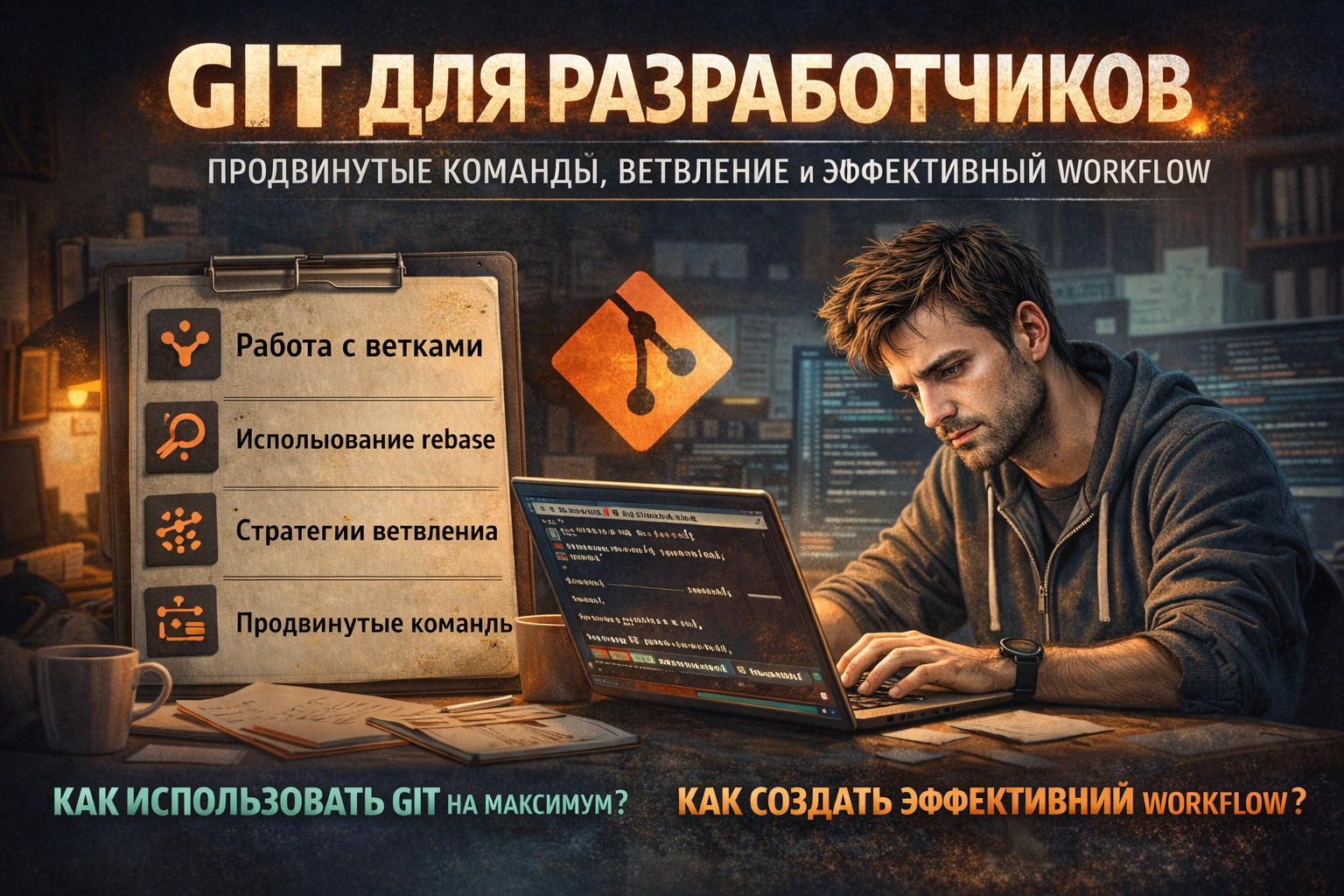 Git для разработчиков: продвинутые команды, ветвление и эффективный workflow
